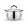 Кастрюля 3,9л h12,5см нерж.сталь СИМФОНИЯ стекл.крышка 20см, 5-ти сл.капс..индукц.дно LR02-462 (4)