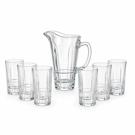 Набор питьевой 7пр (кувшин 1,5л 24*13см стаканы 280мл 13*7см 6шт) стекло в подар. коробке (6)