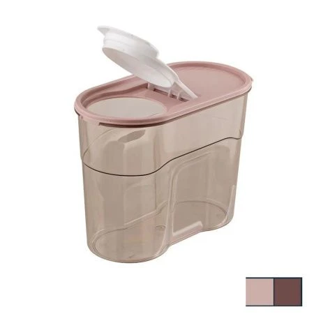 Банка для сыпучих продуктов 1,1л 172*88*126мм пластик ЛЮКС (20)