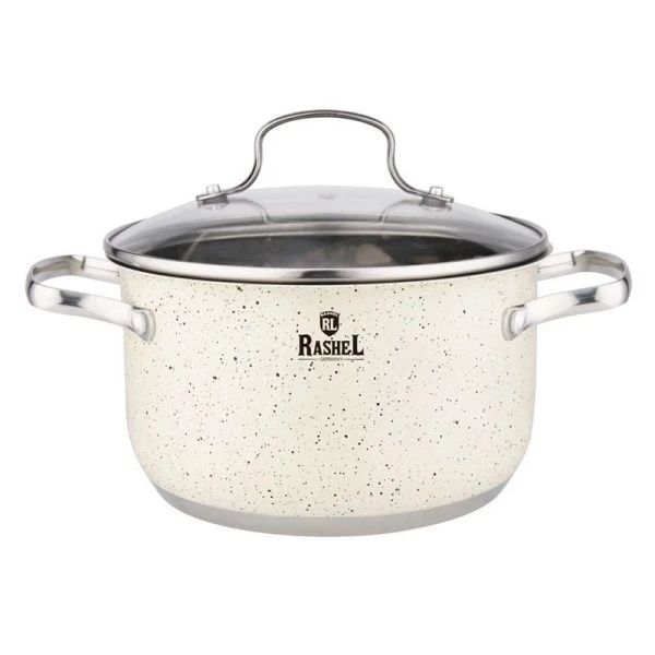 Кастрюля 2,6л нерж.сталь СТЕФАНИ со стекл.крышкой 18*10,5см (8)