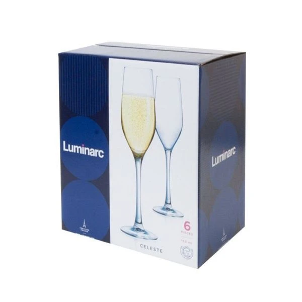 Бокалы для шампанского набор 6шт 160мл стекло СЕЛЕСТ L5829/0 (4)