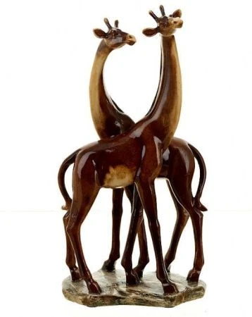 яяяФигурка Молодые жирафы 16,5*10,5*31см (полистоун, лак) (белая упаковка)