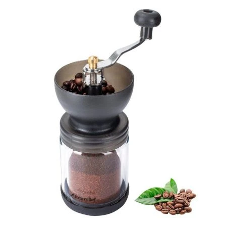 Кофемолка ручная 220мл 8,5*18см стекло/пластик (24)