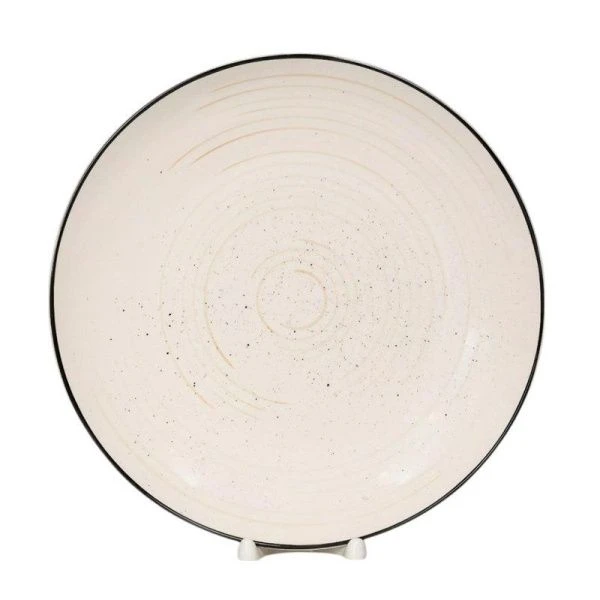 Тарелка мелкая 27см керамика Аэрография ФЬЮЖЕН МИЕЛИ обеденная (6/24)