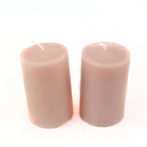 Набор свечей ароматизированных парафин 2шт. 6см ваниль в п/у (48)