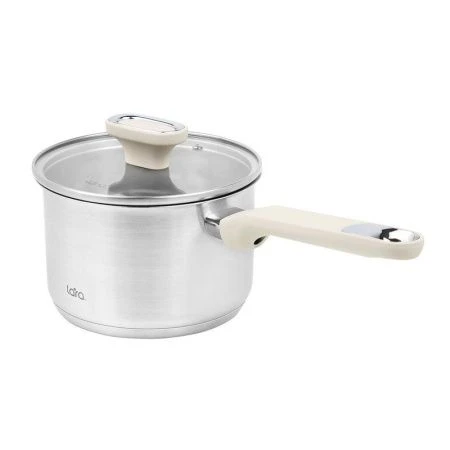 Сотейник 2,1л нерж.сталь ФЛОРА стекл.крышка 16см, капс.индукц.дно LR03-24 (4)