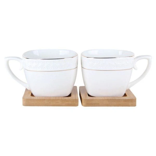 Кружки набор 2шт 240мл керамика СНЕЖНАЯ КОРОЛЕВА на бамбук. подставке квадрат S507009BZJ2-A (24) Кружки набор 2шт 240мл керамика СНЕЖНАЯ КОРОЛЕВА на бамбук. подставке квадрат S507009BZJ2-A (24)