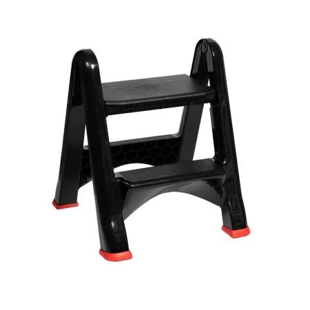 Стремянка 2 ступени 495*510*580мм пластик черный (1)