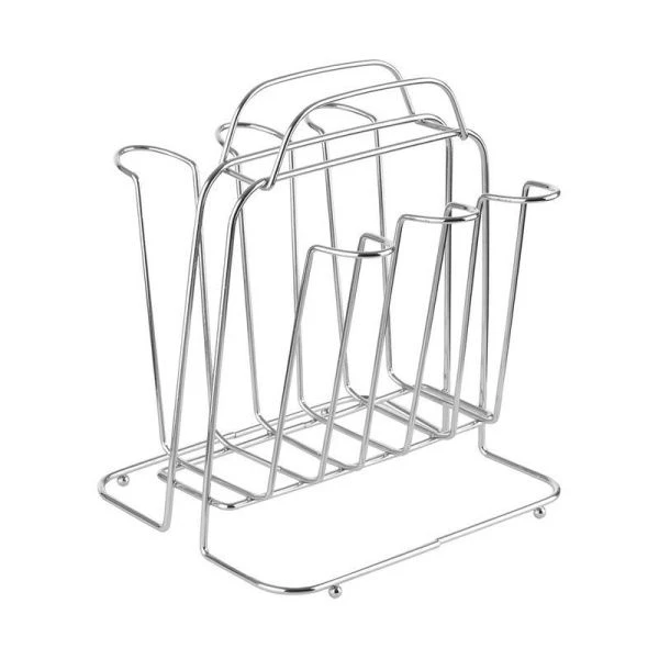 Держатель для кружек 6 крючков металл CARNALE W3231B (12) ВЫВОД