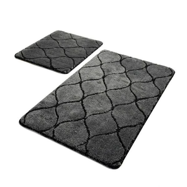 Набор ковриков в ванную 50*80/40*50см акрил INFINITY антрацит DR-63005