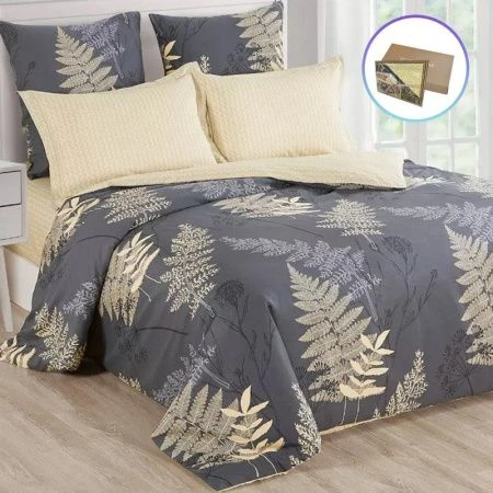 КПБ 2сп сатин с европростыней (под.180*215+/-3, пр.230*250+/-3, нав.70*70*2) №16