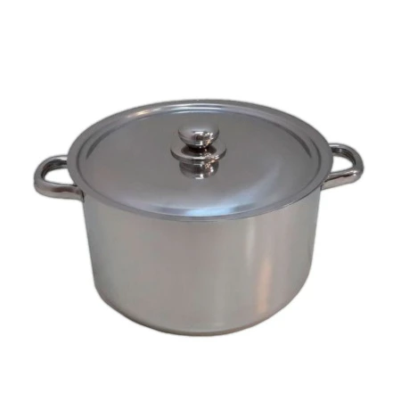 Кастрюля 10л нерж.сталь цельнотянутая 28см ТРС-3 Аша (1)