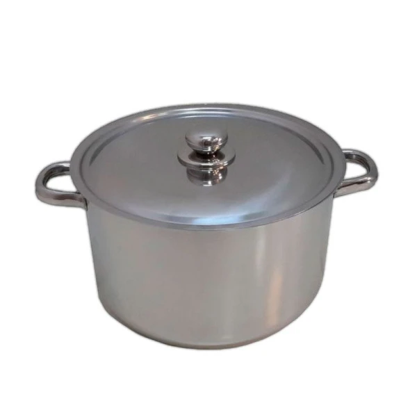 Кастрюля 10л нерж.сталь цельнотянутая 28см ТРС-3 Аша (1)