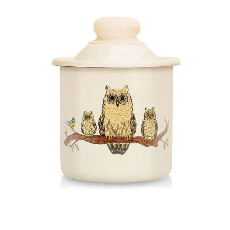 Банка для сыпучих продуктов 1л эмаль СОВЫ (12)