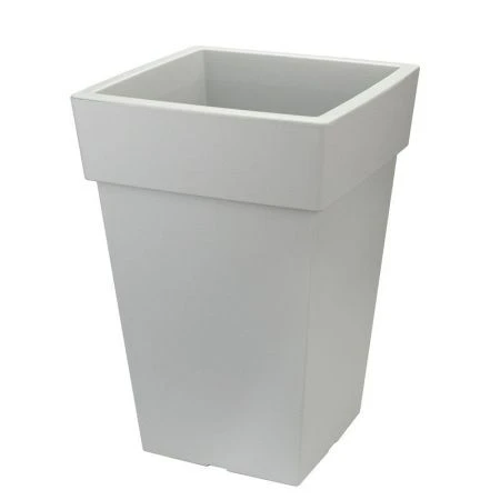 Кашпо 14л 300*300мм h-440мм пластик ТУБУС Смоки (3)