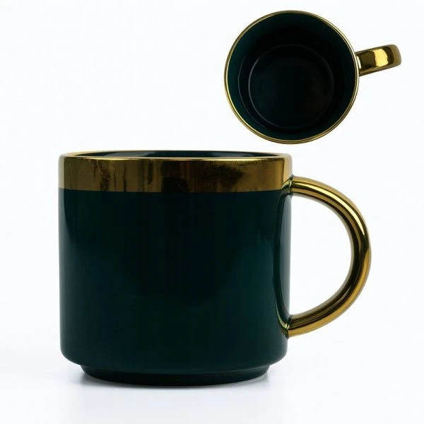Кружка 250мл керамика GRAZIA темно-зеленый