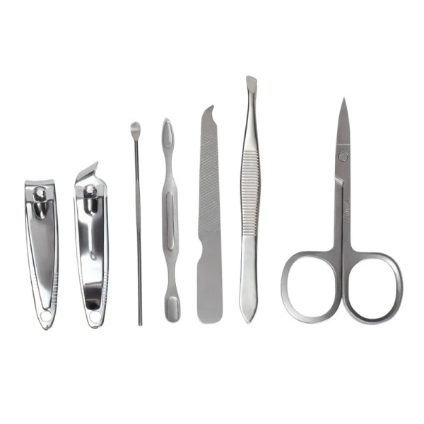 Набор маникюрный 7пр в футляре 10,7*6,7 Нежные пионы 10,7*6,7см (12/120)