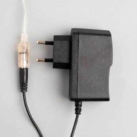 Гирлянда светодиодная Нить Роса 6м, фиксинг, теплый белый свет