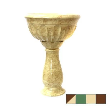 Вазон керамический ЛЕОН средний (1сорт) h=58см цвета в ассортименте