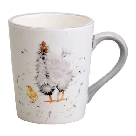 Кружка 300мл 12*8,5*10см керамика FUNNY HENS (36)