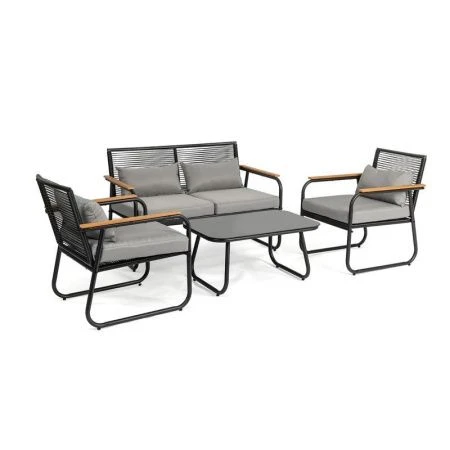 Набор мебели иск.ротанг Амелия (диван, 2 кресла, стол) Garden story, черный, серый, арт.GS012 (1) Набор мебели иск.ротанг Амелия (диван, 2 кресла, стол) Garden story, черный, серый, арт.GS012 (1)