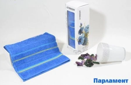 яяяПолотенце махровое 50*90см Altinbasak RAINBOW (Парламент)