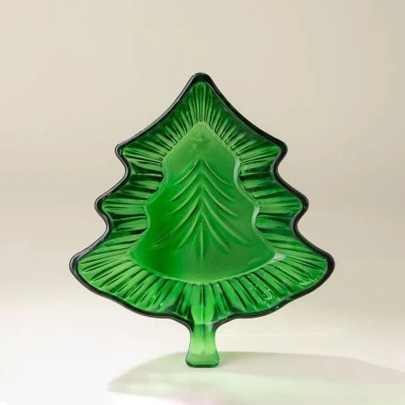 Блюдо сервировочное 19*17*4см стекло Green (24)