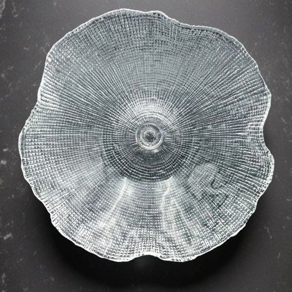 Фруктовница 28*14см стекло IVV Diamante на ножке (12)