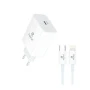 Зарядное устройство блок+кабель FC122 PD USB-C-lightning 25W (50)