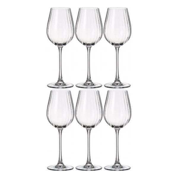 Бокалы для белого вина набор 6шт 400мл стекло КОЛУМБА Optic 91L/1SI81/0/00000/400-664 (8)