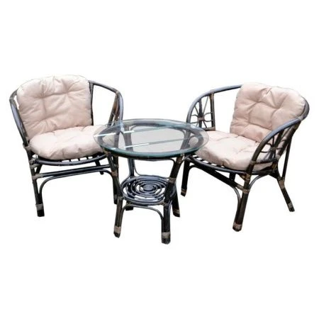 Набор мебели натур.ротанг Багамы Мини (2 кресла, стол 60см) коньячный, бежевый CV-14C (1) Набор мебели натур.ротанг Багамы Мини (2 кресла, стол 60см) коньячный, бежевый CV-14C (1)