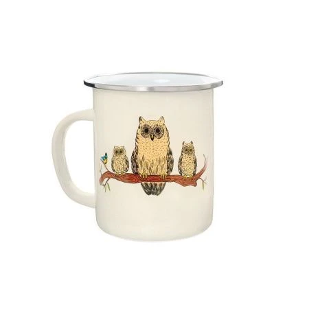 Кружка 500мл эмаль СОВЫ (10)
