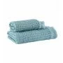 Набор полотенец 2пр 50*90/70*140 вафельные Karna GOFRE бирюзовый 250г