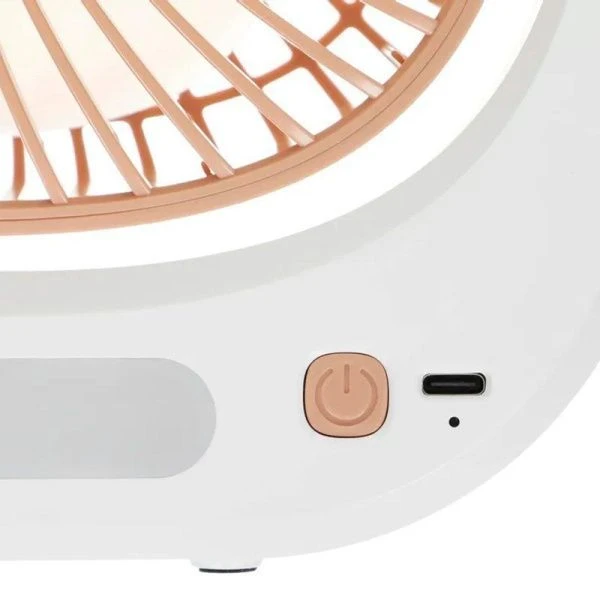 Вентилятор настол. беспроводной Centek CT-5041 5Вт d10 см 3 скор. USB-кабель Type-C LED подсве (40)