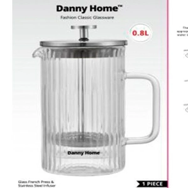 Френч-пресс 800мл нерж.сталь/стекло подар.уп FPK08-02/JC-18275 (24)