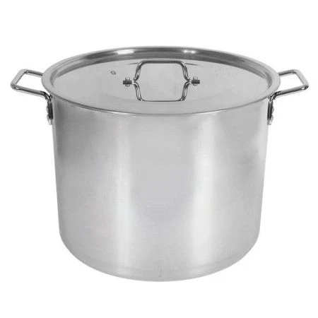 Котел 34л нерж.сталь ОБЩЕПИТ 40*30см свар.корпус, клеп.ручки, для всех плит кроме индукции КТ-ОБ-37 В (1)