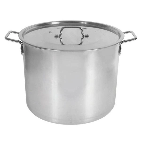 Котел 34л нерж.сталь ОБЩЕПИТ 40*30см свар.корпус, клеп.ручки, для всех плит кроме индукции КТ-ОБ-37 В (1)