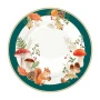 Тарелки мелкие набор 4шт 19см фарфор Autumn Breeze Белка и грибы белая десертные EL-R0924/AUBR (6)