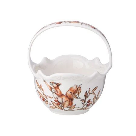 Конфетница 200мл 11,1*11,5см фарфор Forest Tale с ручкой (36)