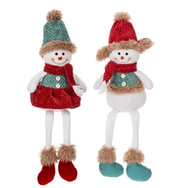 Игрушка мягкая Снеговик L17 W11 H53/29 см, 2в.