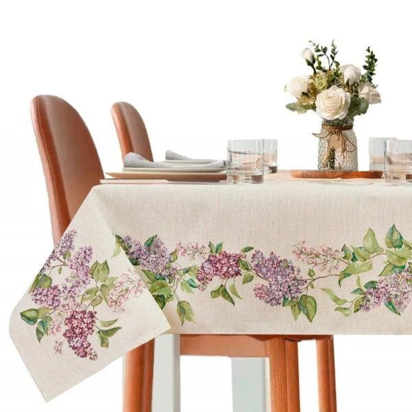 Скатерть 160*250см гобелен СИРЕНЬ