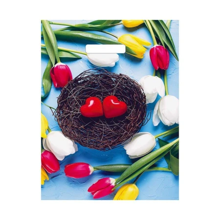 Пакет с вырубной ручкой 31*40см полиэтилен Триумф (50/1000)