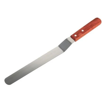 Шпатель для крема 25см нерж.сталь с деревянной ручкой