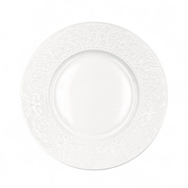 Тарелка мелкая 20см фарфор АЖУР классик десертная