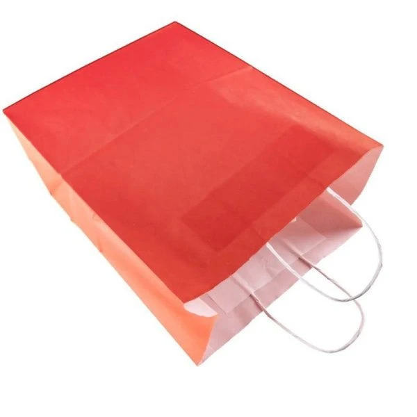 Пакет бумажный с кручеными ручками 26*34*15смм красный (200) Пакет бумажный с кручеными ручками 26*34*15смм красный (200)