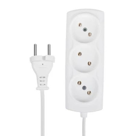 Удлинитель 3 гнезда пластик 5м 0,75кв.мм ШВВП Р16-010 (45) ВЫВОД