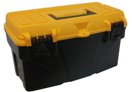 яяяЯщик для инструментов ТИТАН 21' + блок для мелочей желтый с черным (275x290x530) (6) ВЫВОД