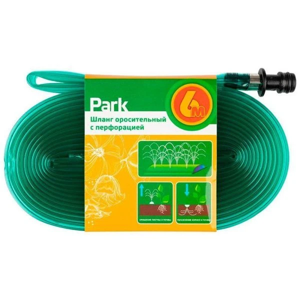 Шланг для капельного полива 6м ПВХ с перфорацией PARK (10)