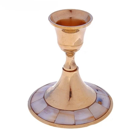 Подсвечник на 1 свечу с перламутром 6,5см