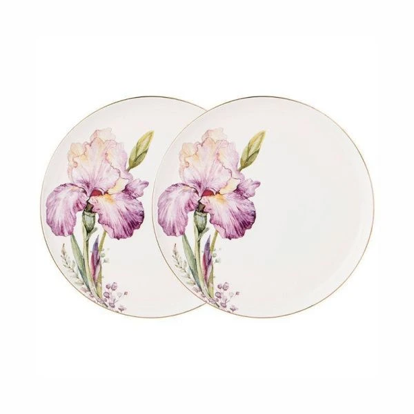 Тарелки мелкие набор 2шт 20,5см фарфор ИРИС десертные (24)
